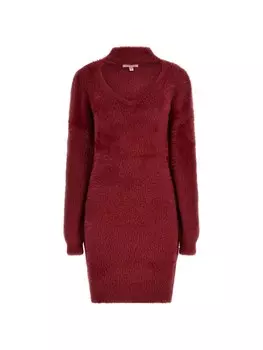 Вязаное платье Guess, бордо