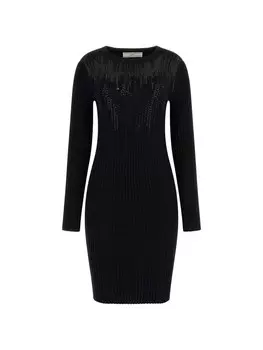 Вязаное платье Guess, черный