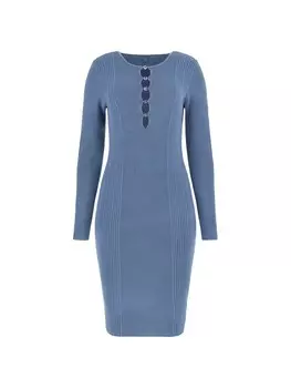 Вязаное платье Guess, синий