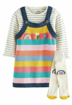 Вязаное платье Next, цвет rainbow stripe character