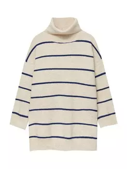 Вязаное платье Pull&Bear, бежевый