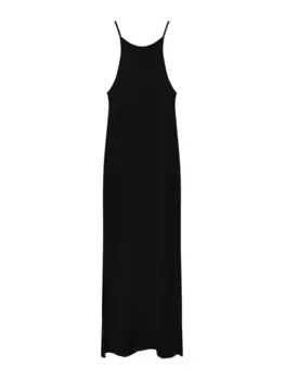 Вязаное платье Pull&Bear, черный