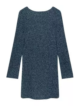 Вязаное платье Pull&Bear, синий