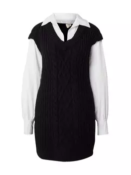 Вязаное платье River Island, черный