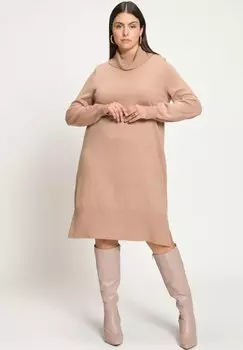 Вязаное платье Ulla Popken, бежевый