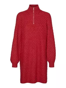 Вязаное платье Vero Moda, красный
