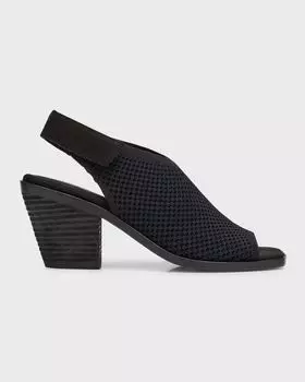 Вязаные босоножки Avil с пяткой на пятке Eileen Fisher, цвет Black