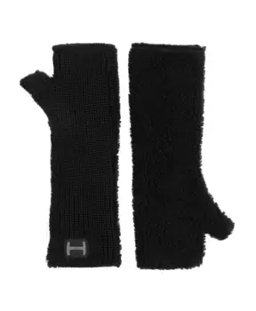 Вязаные флисовые перчатки Hogan, черный