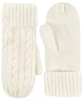Вязаные варежки Jackie с косами Heat Holders, черный