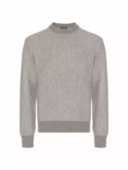 Вязаный джемпер Zegna, серый