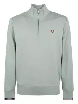 Вязаный хлопковый джемпер Fred Perry, синий