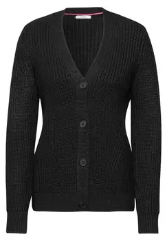 Вязаный кардиган CECIL Knit Cardigan, черный