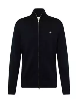 Вязаный кардиган GANT Knit Cardigan, черный