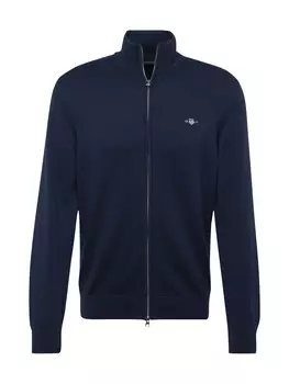 Вязаный кардиган GANT Knit Cardigan, темно-синий