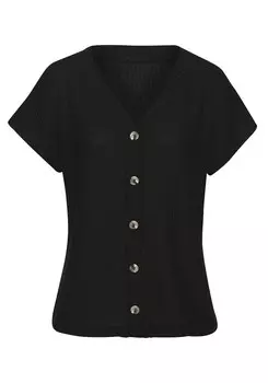 Вязаный кардиган LASCANA Knit Cardigan, черный