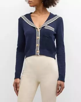 Вязаный кардиган «Морячка» FRAME, цвет Navy Multi