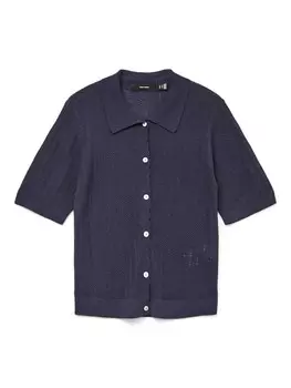 Вязаный кардиган VERO MODA VMLuxlight, темно-синий