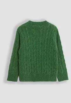 Вязаный свитер CLASSIC CABLE, REGULAR FIT JoJo Maman Bb, зеленый