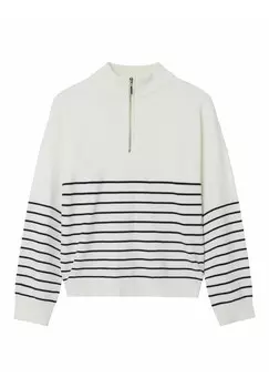 Вязаный свитер HALF ZIP LMTD, белый