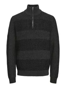 Вязаный свитер Jack & Jones, черный