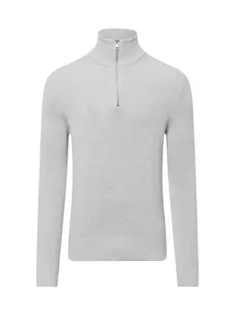 Вязаный свитер Jack & Jones, серый