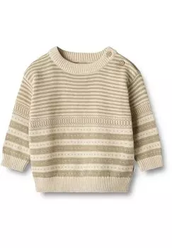 Вязаный свитер JANUS Wheat, цвет grey sand