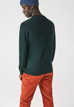 Вязаный свитер Lacoste, темно-синий