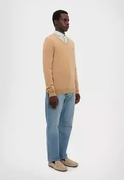Вязаный свитер LONG SLEEVE PULLOVER Ralph Lauren, коричневый