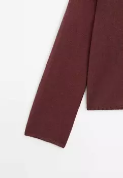 Вязаный свитер Massimo Dutti, темно-фиолетовый