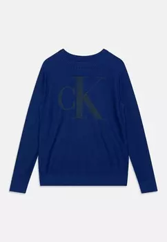 Вязаный свитер MONOGRAM Calvin Klein, синий