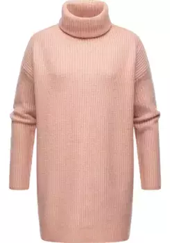 Вязаный свитер Ragwear "Lynea Remake", шикарная женская водолазка из трикотажа, розовый