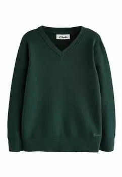 Вязаный свитер Regular Fit Clarks, зеленый