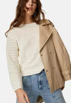 Вязаный свитер RICH TEXTURED CREW NECK Marks & Spencer, цвет ivory