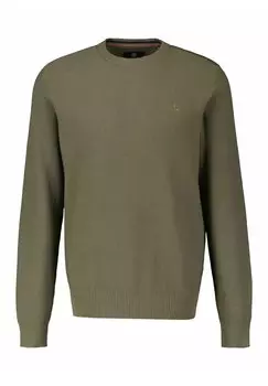 Вязаный свитер RUNDHALS LERROS, цвет aged olive