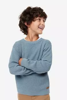 Вязаный свитер с сотами H&M, синий