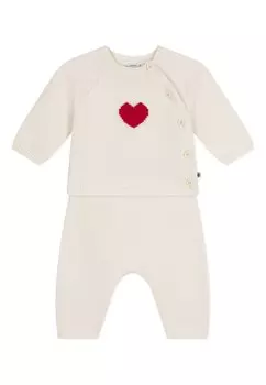 Вязаный свитер SET Petit Bateau, цвет marshmallow corrida