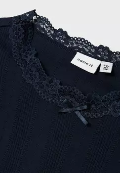 Вязаный свитер SLIM FIT Name it, темно-синий