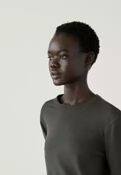 Вязаный свитер TEXTURE Massimo Dutti, зеленый