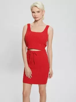 Вязаный топ Guess, красный