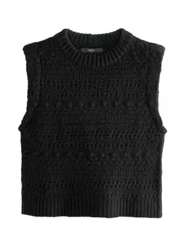 Вязаный топ Next Knitted Top, черный