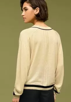 Вязаный жакет BUTTON UP Next, светло-коричневый