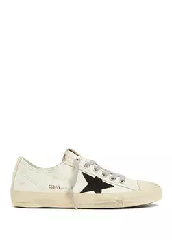 Vstar2 черно-белые женские кожаные кроссовки Golden Goose