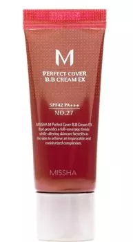 ВВ крем для лица Missha M Perfect Cover BB SPF42 PA+++, 27 Honey Beige
