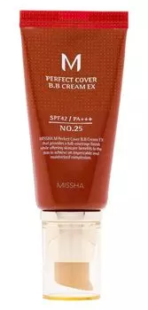 ВВ крем для лица Missha M Perfect Cover BB SPF42 PA+++, 25 Warm Beige