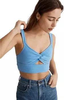 Вырез Танк Madewell, цвет Oasis Blue