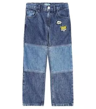 Вышитые джинсы Kenzo, синий