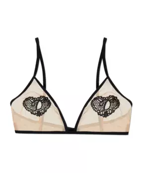 Вышитый бюстгальтер Dsquared2, бежевый