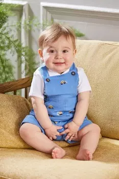 Вышитый комбинезон Jojo Maman Bb, синий