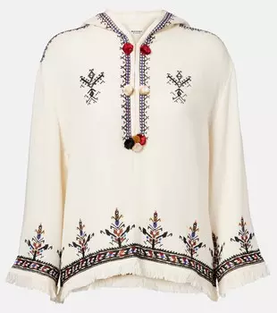 Вышитый топ Kameya Marant Etoile, экрю