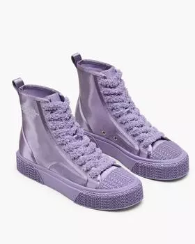 Высокие атласные кроссовки Marc Jacobs, сиреневый